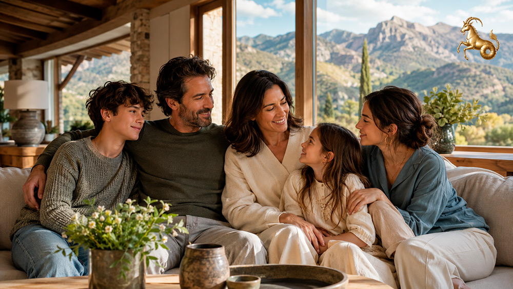 Capricornio y la familia