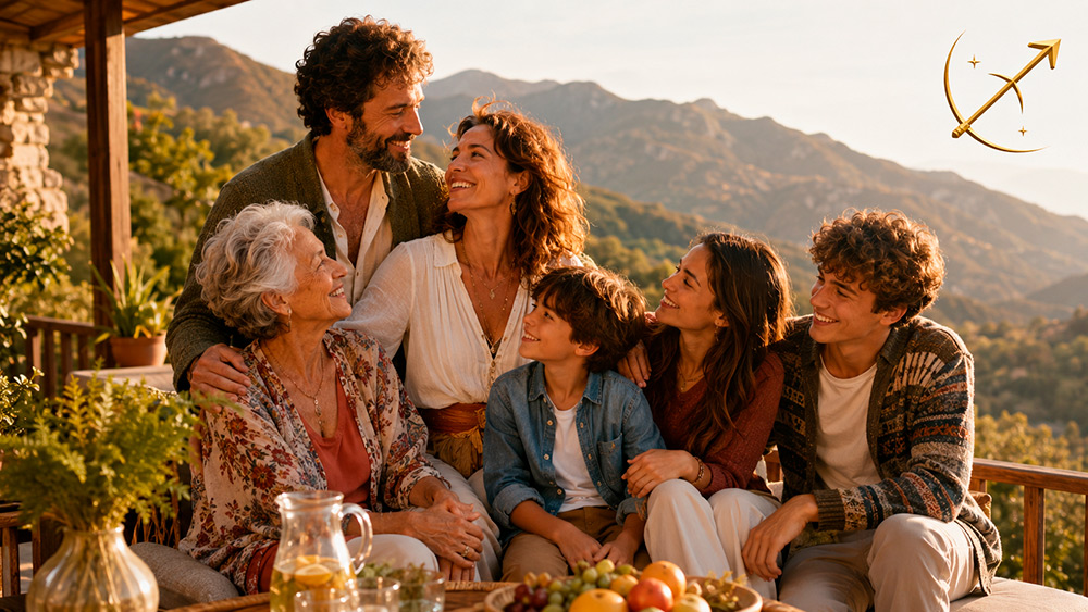Sagitario y la familia